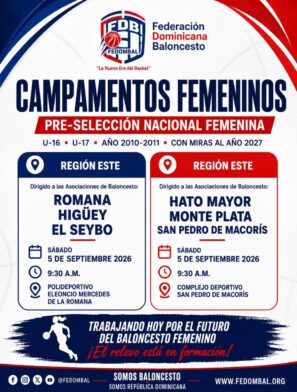 Fedombal convoca campamentos femeninos para fortalecer la preselección nacional con miras a 2027
