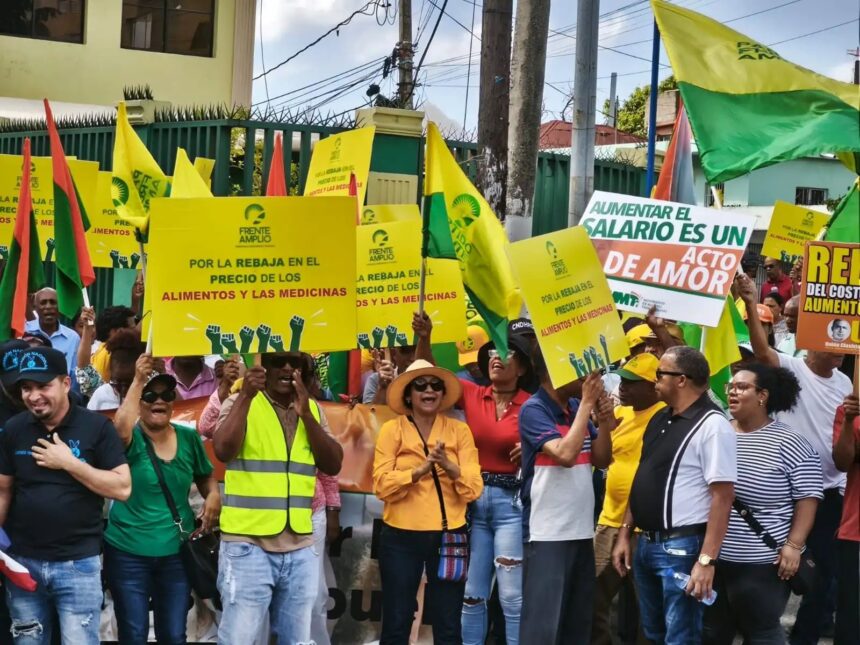 Frente Amplio convoca caminata en Santo Domingo Oeste contra alto costo de la vida y apagones