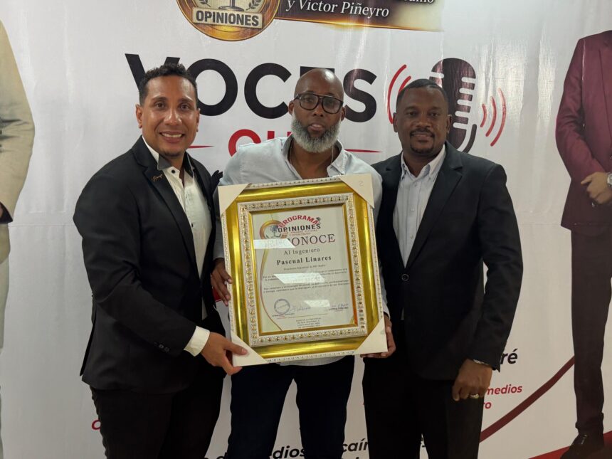 Pascual Linarez recibe reconocimiento del Grupo de Medios Vizcaíno Piñeyro