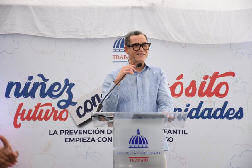 Ministro de Trabajo dice vieja cultura del trabajo infantil ha sido superada en RD