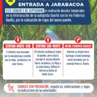 Anuncian desvíos temporales en entrada a Jarabacoa por colocación de vigas de nuevo puente