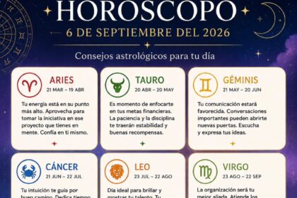 Horóscopo del 6 de septiembre de 2026: descubre qué te deparan los astros