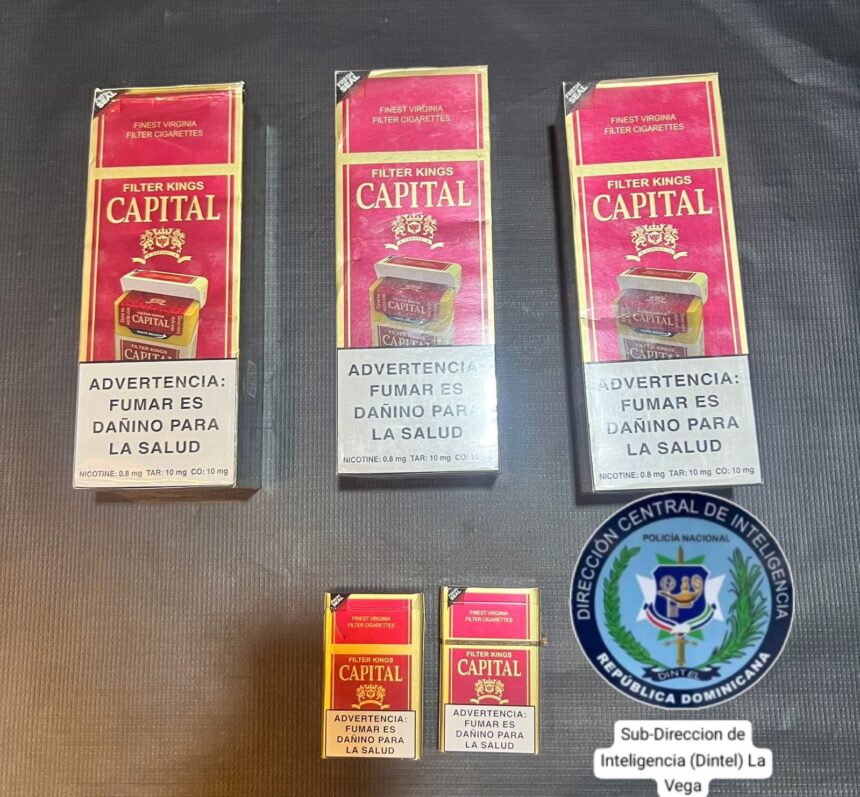 Policía ocupa drogas, cigarrillos ilícitos y tragamonedas en La Vega