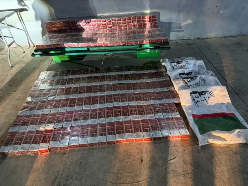 Policía ocupa 55,600 cigarrillos durante operativo preventivo en Capotillo
