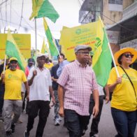 Frente Amplio realiza octava caminata-protesta en SDO contra alto costo de la vida y apagones