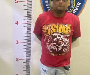 Policía Nacional apresa a un hombre con presuntas sustancias narcóticas en La Vega