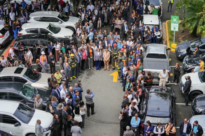 Cámara de Cuentas participa en Simulacro Nacional de Evacuación por Terremoto 2026
