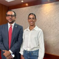 Atleta Bianca Acosta visita el Congreso Nacional tras conquistar oro para República Dominicana.