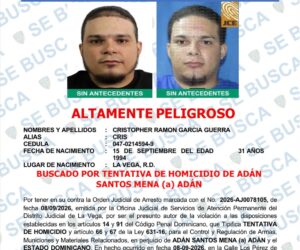 DICRIM busca a hombre acusado de tentativa de homicidio en La Vega