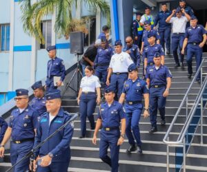 Policía Nacional evacúa en tres minutos a 1,464 agentes durante simulacro de terremoto