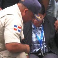 Emergencia real en pleno simulacro: empleada de Contraloría sufre caída y se fractura una rodilla