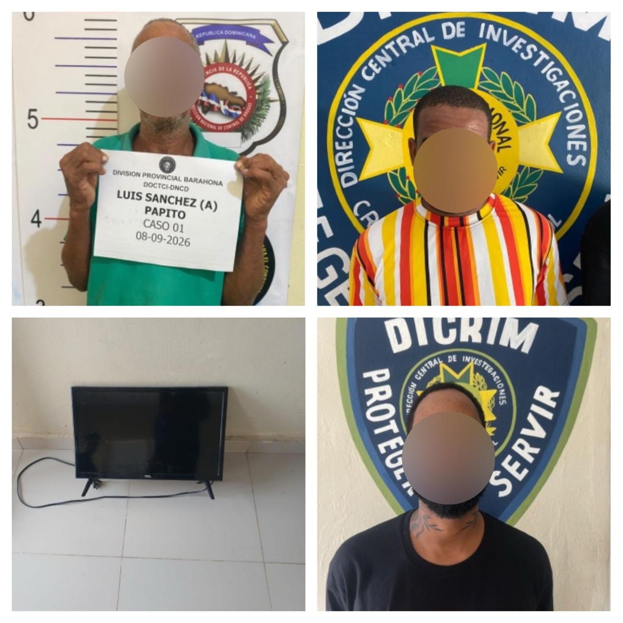 Operativos policiales dejan 10 detenidos por homicidio, drogas, robos y otros delitos en Barahona