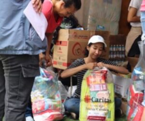 Cáritas Dominicana moviliza RD$14 millones y 15 contenedores de ayuda para los afectados del terremotos en Venezuela