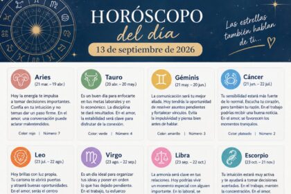 Horóscopo del 13 de septiembre de 2026: predicciones y número de la suerte