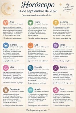 Horóscopo del 14 de septiembre de 2026: predicciones para cada signo