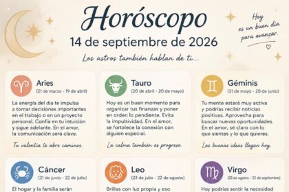 Horóscopo del 14 de septiembre de 2026: predicciones para cada signo