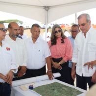 Abinader supervisa avances del alcantarillado de Licey al Medio que entrará en funcionamiento en enero de 2027