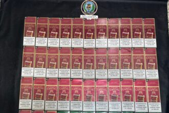 Policía y MP ocupan miles de cigarrillos ilícitos durante allanamientos en La Vega