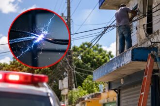 Hombre muere por descarga eléctrica mientras manipulaba un alambre en Piedra Linda
