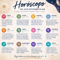 Horóscopo del 18 de septiembre de 2026: predicciones para cada signo
