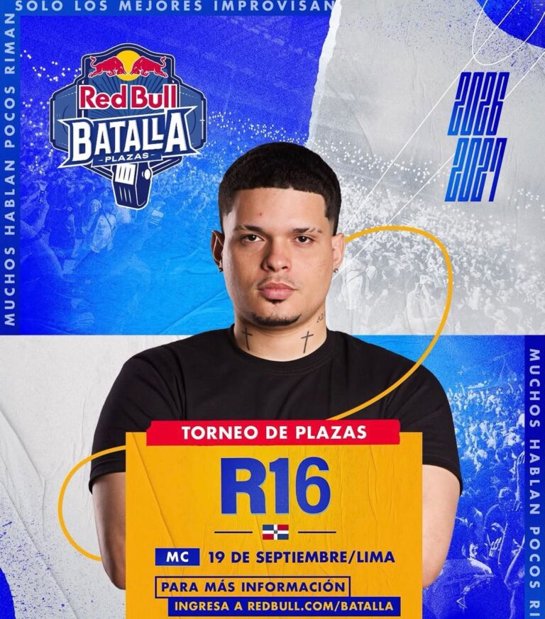 R-16 representará esta tarde a RD en el Torneo de Plazas de Red Bull Batalla
