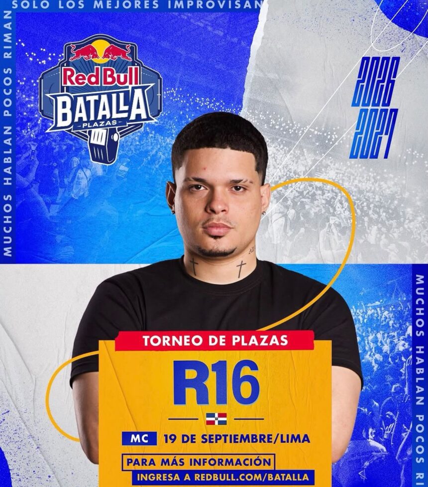R-16 representará esta tarde a RD en el Torneo de Plazas de Red Bull Batalla