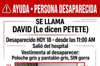 Buscan a cobrador de la ruta 99 desaparecido tras salir de un hospital