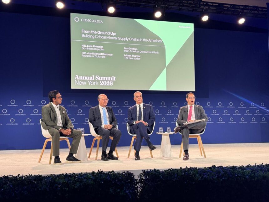 El presidente Luis Abinader participó en el “From the Ground Up: Building Critical Mineral Supply Chains in the Americas”, celebrado en el marco de la Cumbre Anual de Concordia 2026, en Nueva York.