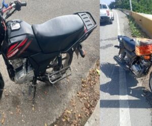 Apresan hombre con motocicleta reportada como robada en La Vega