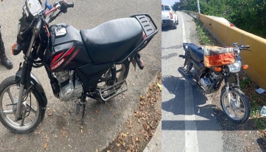 Apresan hombre con motocicleta reportada como robada en La Vega