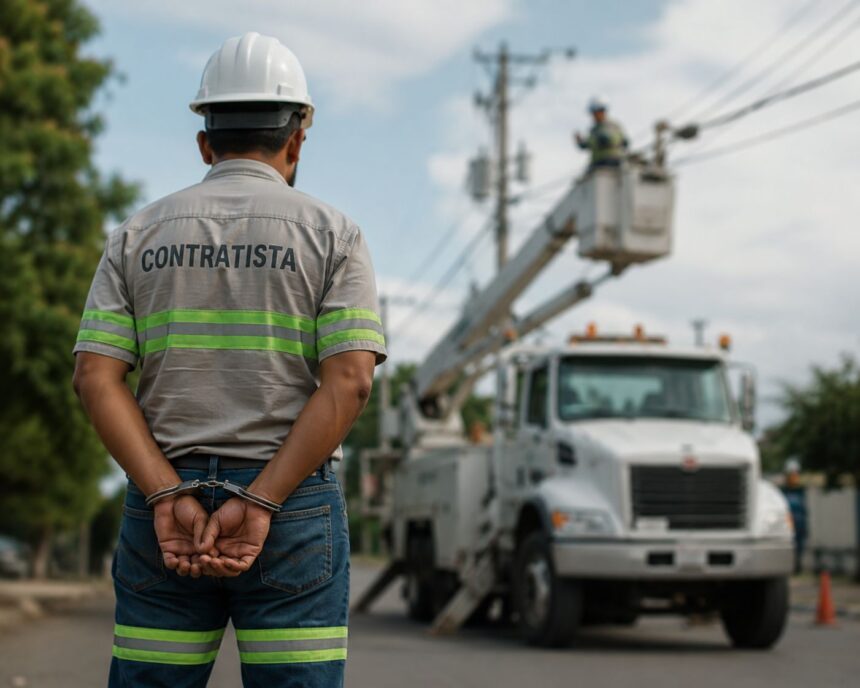 Contratistas de Edesur.
