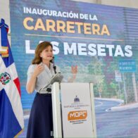Raquel Peña inaugura carretera Las Mesetas en El Seibo