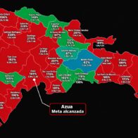 Dominicanos superan meta de firmas en Azua, según mapa de avance territorial