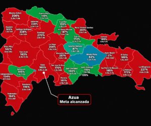 Dominicanos Primero superan meta de firmas en Azua, según mapa de avance territorial