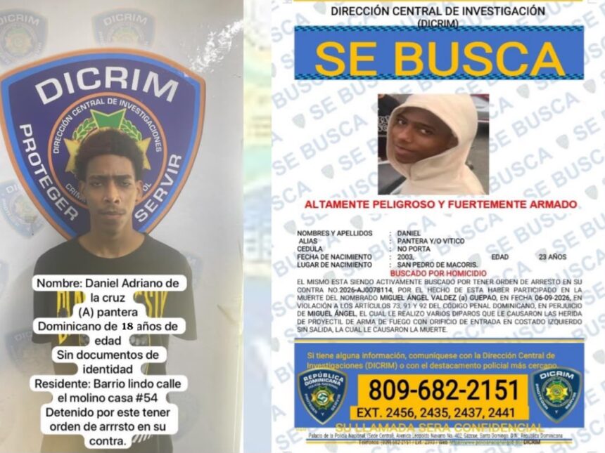 Policía Nacional captura a cinco integrantes del listado de más buscados en San Pedro de Macorís.