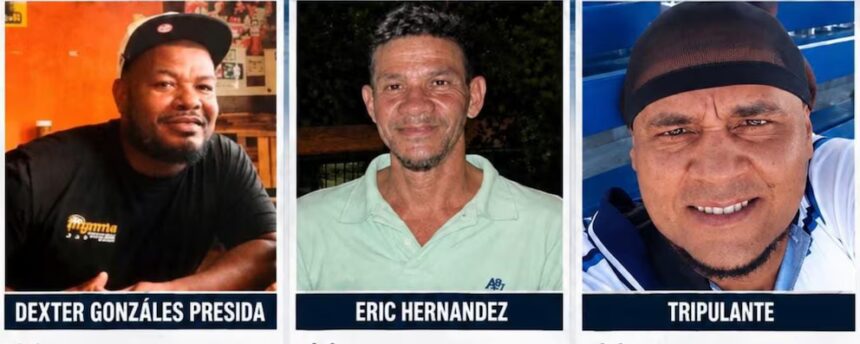 Rescatan con vida a tres pescadores costarricenses que estuvieron seis días a la deriva en el Caribe