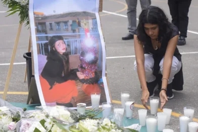 Estudiantes protestan en México por el asesinato de Claudia Tacoronte