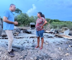 Embarazada de ocho meses pierde su vivienda tras incendio en Las Galeras