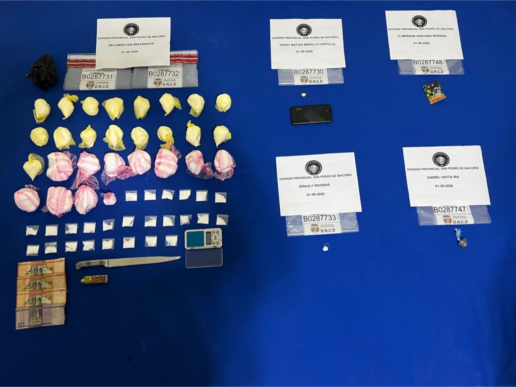 DNCD ocupa más de 3,500 gramos de drogas durante operativos contra el microtráfico en SPM