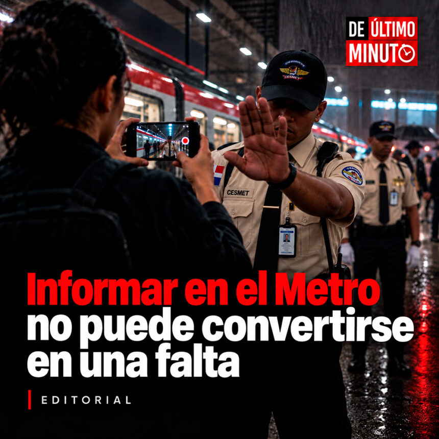 Informar en el Metro no puede convertirse en una falta