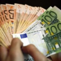 Billetes de euros.