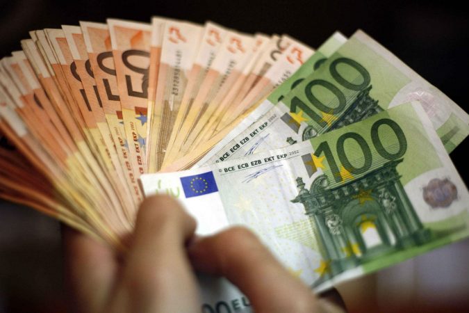 Billetes de euros.