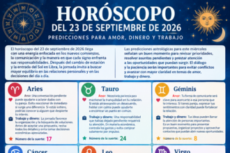 Horóscopo del 23 de septiembre de 2026: predicciones para amor, dinero y trabajo