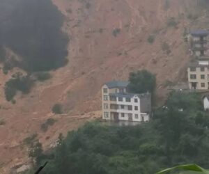 Deslave deja un muerto y 11 desaparecidos en China tras lluvias de la tormenta Saudel