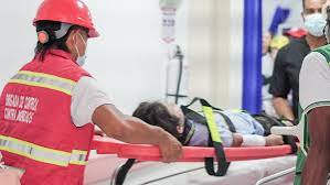 Mujer resulta herida durante simulacro de evacuación