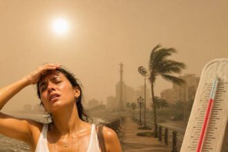 Calor intenso y polvo sahariano: una vaguada traerá aguaceros este domingo