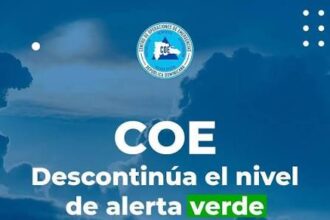 COE descontinúa alerta verde en Santo Domingo, el Distrito Nacional y San Juan