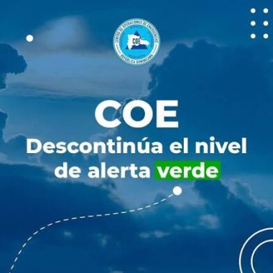 COE descontinúa alerta verde en Santo Domingo, el Distrito Nacional y San Juan