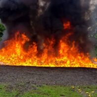 MP incinera más de 21 mil unidades de mercancías incautadas en Elías Piña