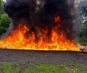 Ministerio Público incinera más de 21 mil unidades de mercancías incautadas en Elías Piña